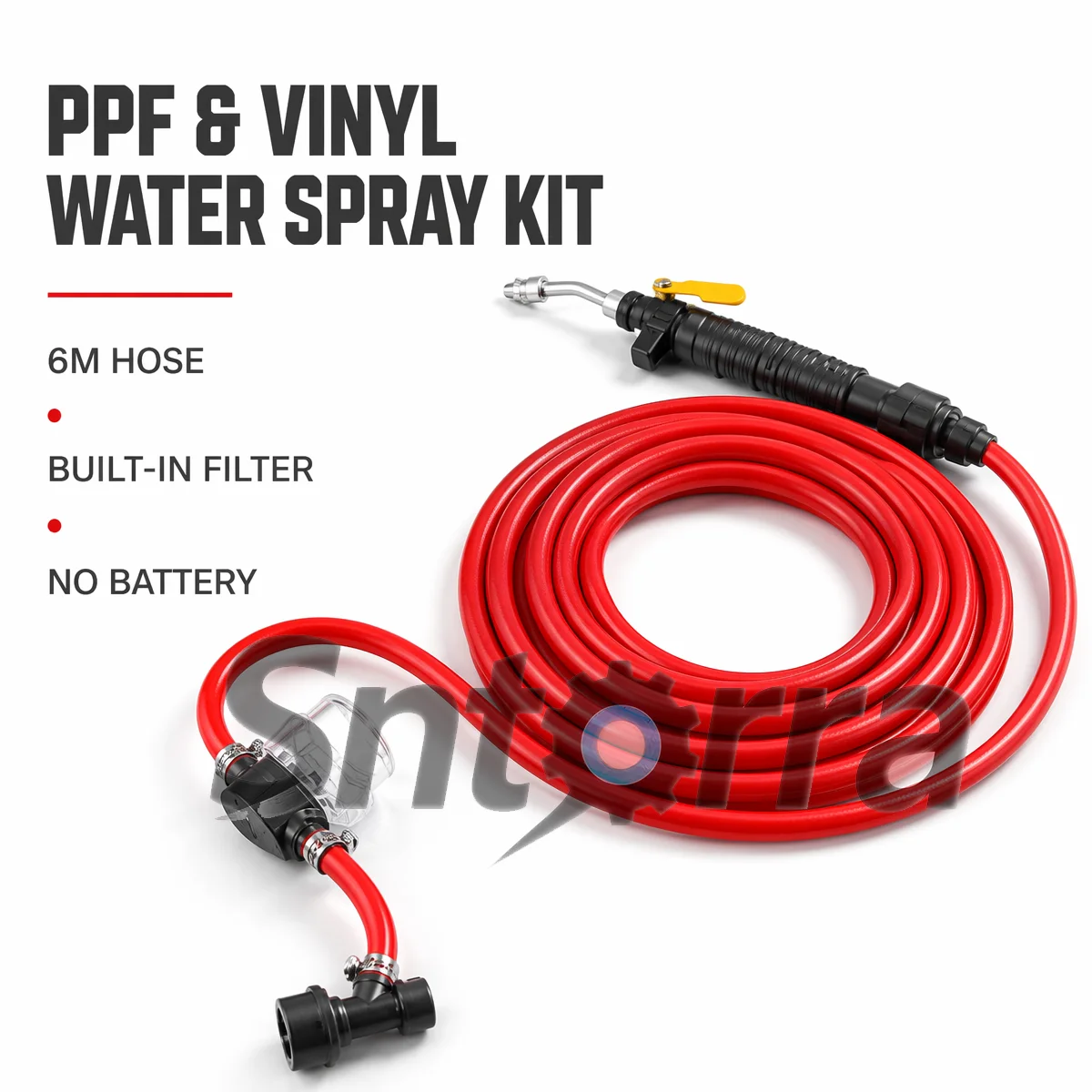6M PPF Spray Gun Kit with Built-in Filter, Water Pressure Sprayer for Car Vinyl Wrap & Window Tint, No Battery Needed