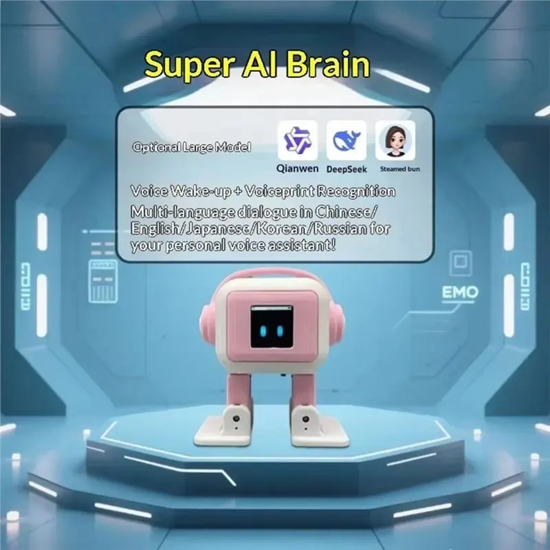 T23C AI Robot Desktopcompanion Chatbot Intelligent Interactive Chat And Dance Emotional Partner For Children Russianversion B
