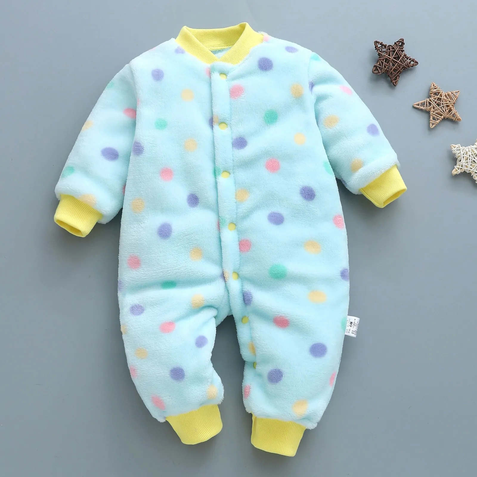 Onesie Girls Outfits Coveralls Baby Rompers Long Sleeve Jumpsuit Bebe Infant Clothing Thick Warm Autumn Winter Newborn Clothes