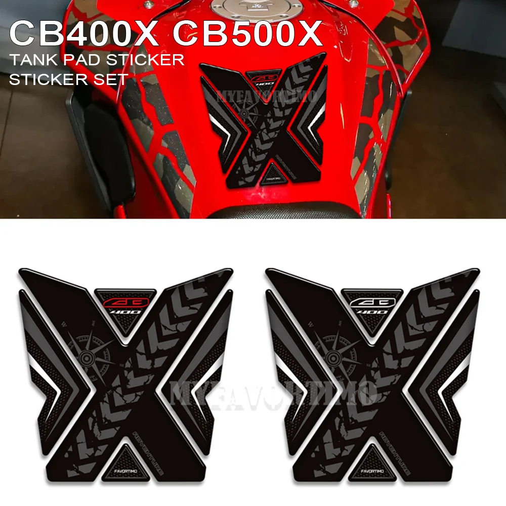 

CB400X CB500X Fuel Tank Pad Stickers 3D Tank Protection Decals For Honda CB 400 500 X CB 400X CB 500X Motorcycle