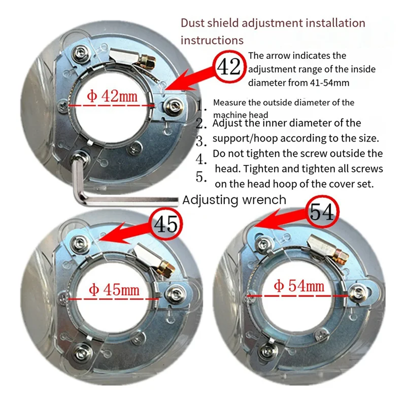

A21I-Dust Shroud Kit Dry Grinding Cover Tool For Angle Hand Grinder Clear 100-125Mm S29 20 With Vacuum Cleaner Easy To Use