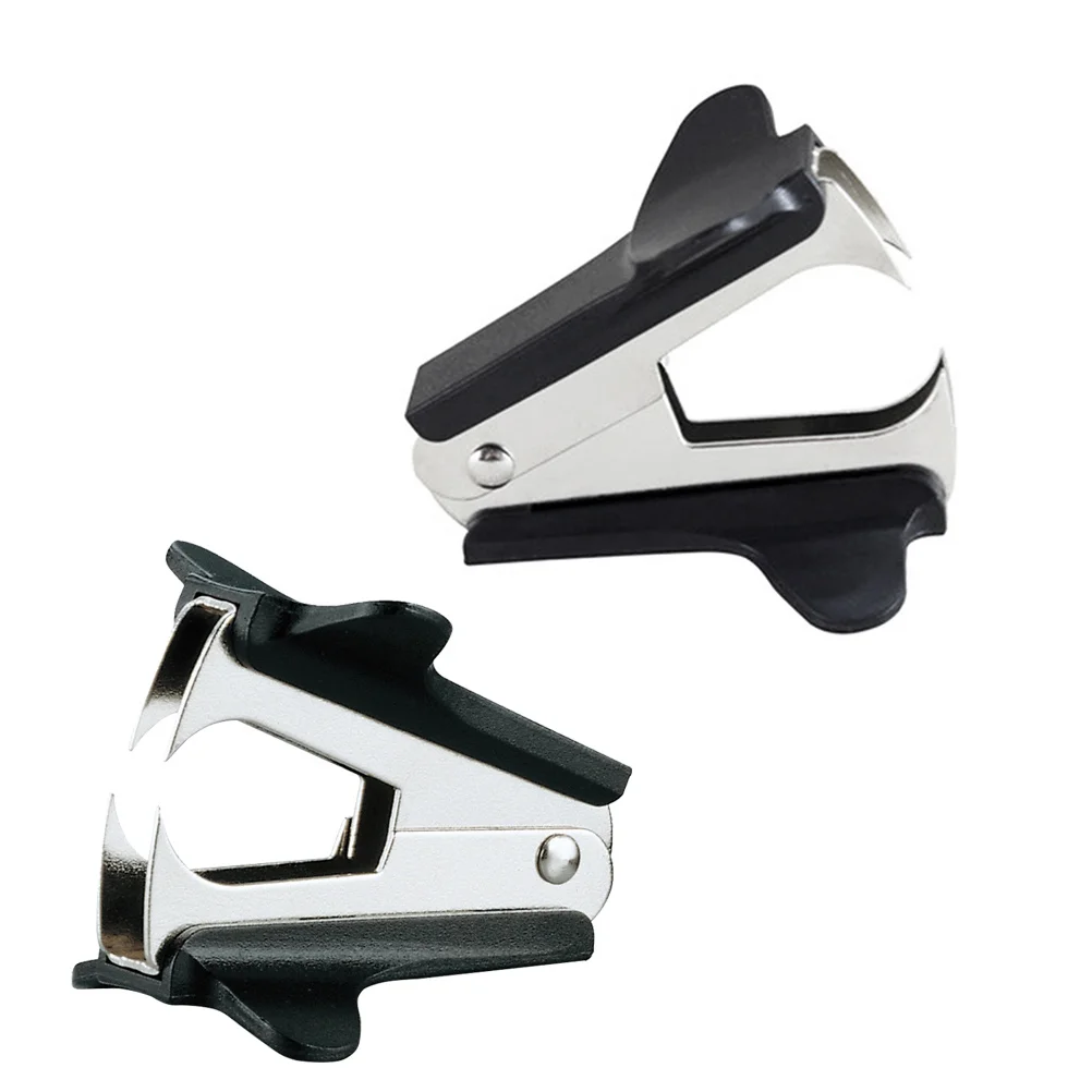6Pcs Handheld Staple Remover All Iron Core with Plastic Cap Fast Safe Staple Extraction Tool for Documents Wood Fabric