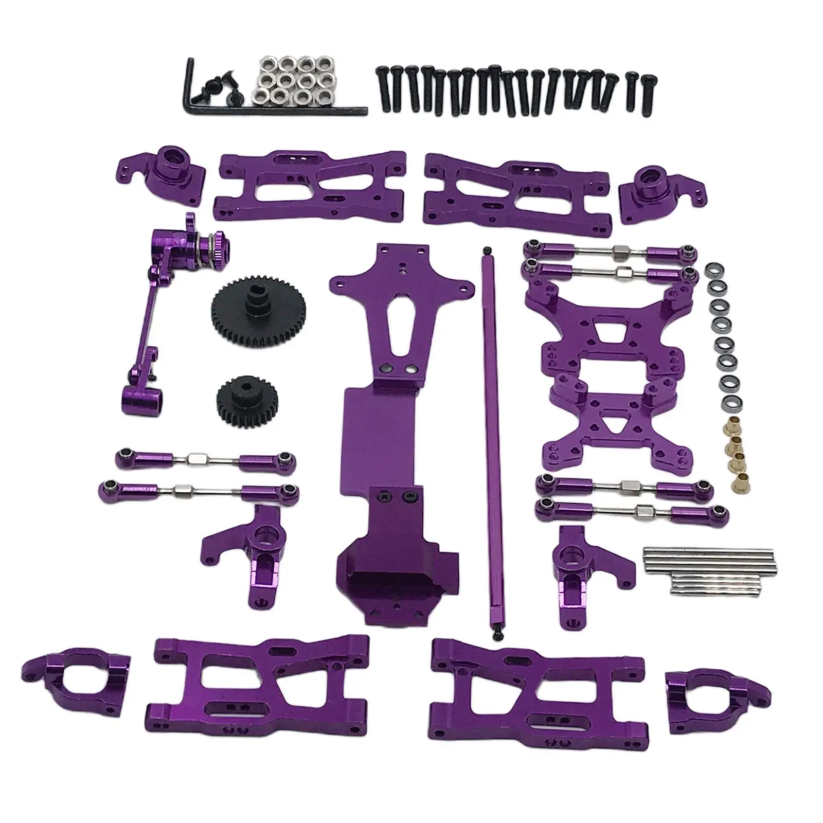 

Металлический комплект для тюнинга радиоуправляемых моделей 1/14: мотор, шестерни, тяги для WLTOYS 144001 (для автомобилей и грузовиков)