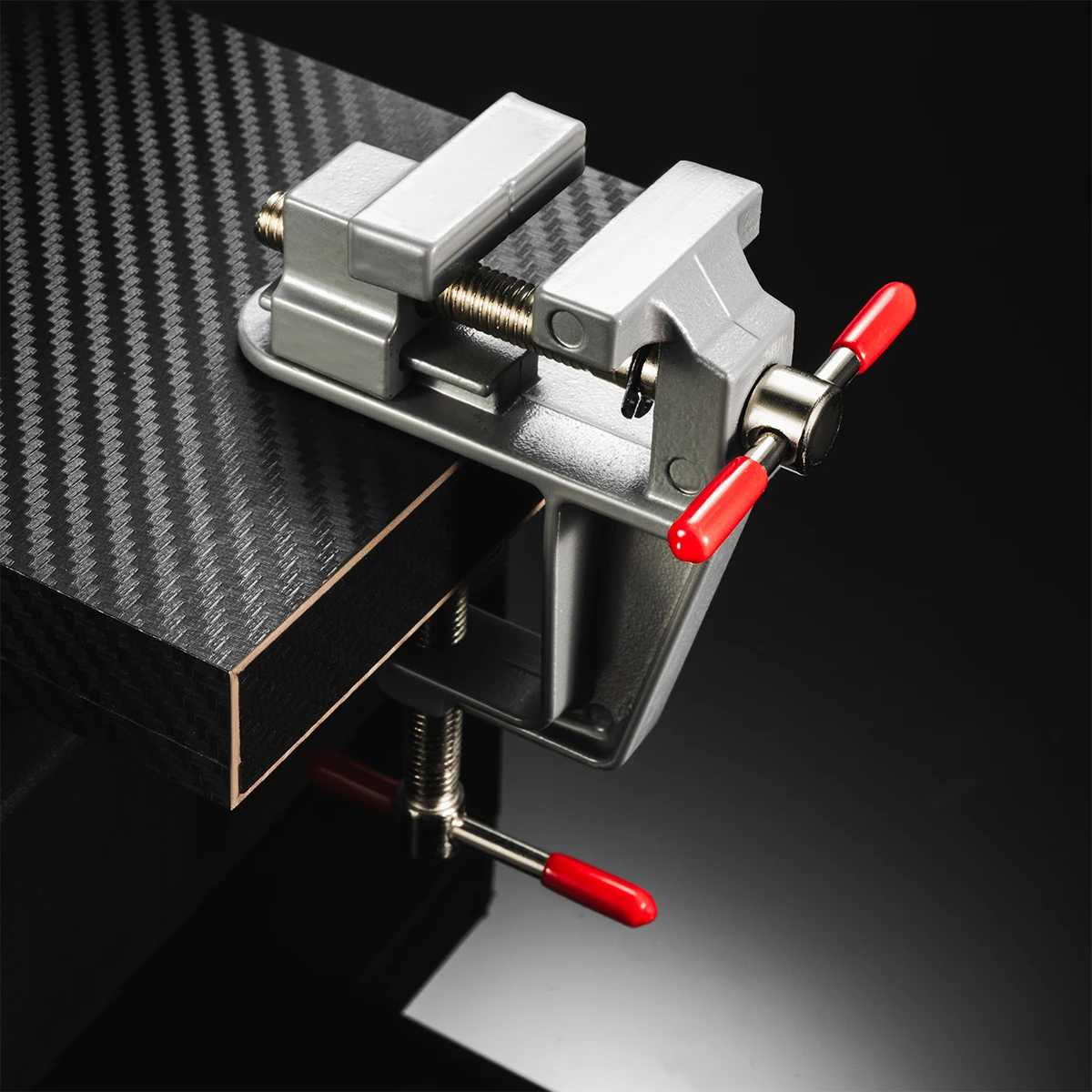 Muliti-Funcational Aluminum Miniature Small Jewelers Hobby Clamp On Table Flat Pliers Tool Mini Bench Vise