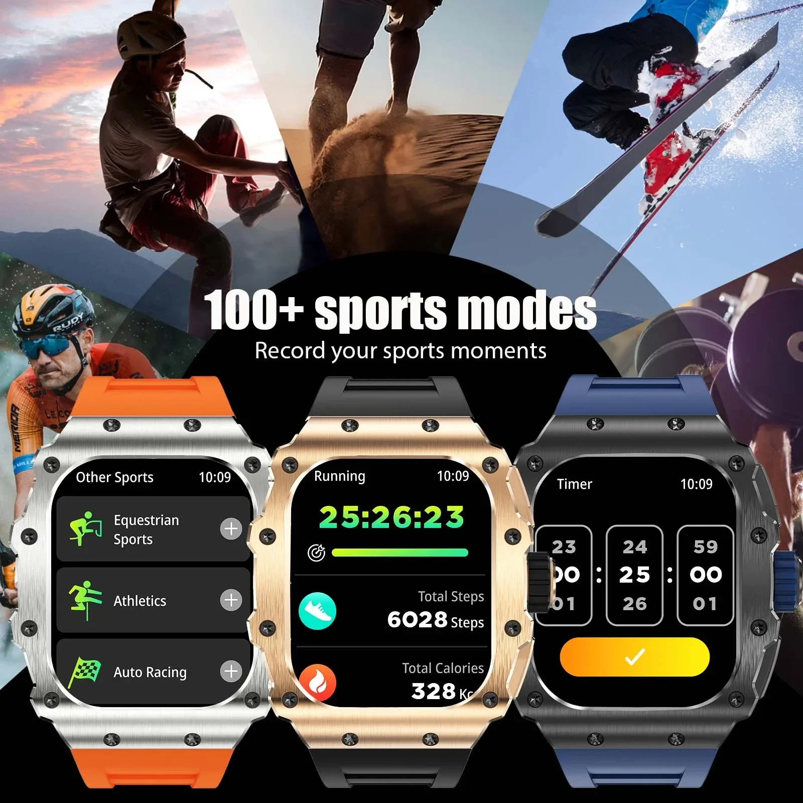 2024 NEW Business Smart Watch Men AMOLED AOD Bluetooth Call Smartwatch IP68 Waterproof Blood Oxygen for Huawei iPhone Xiaomi