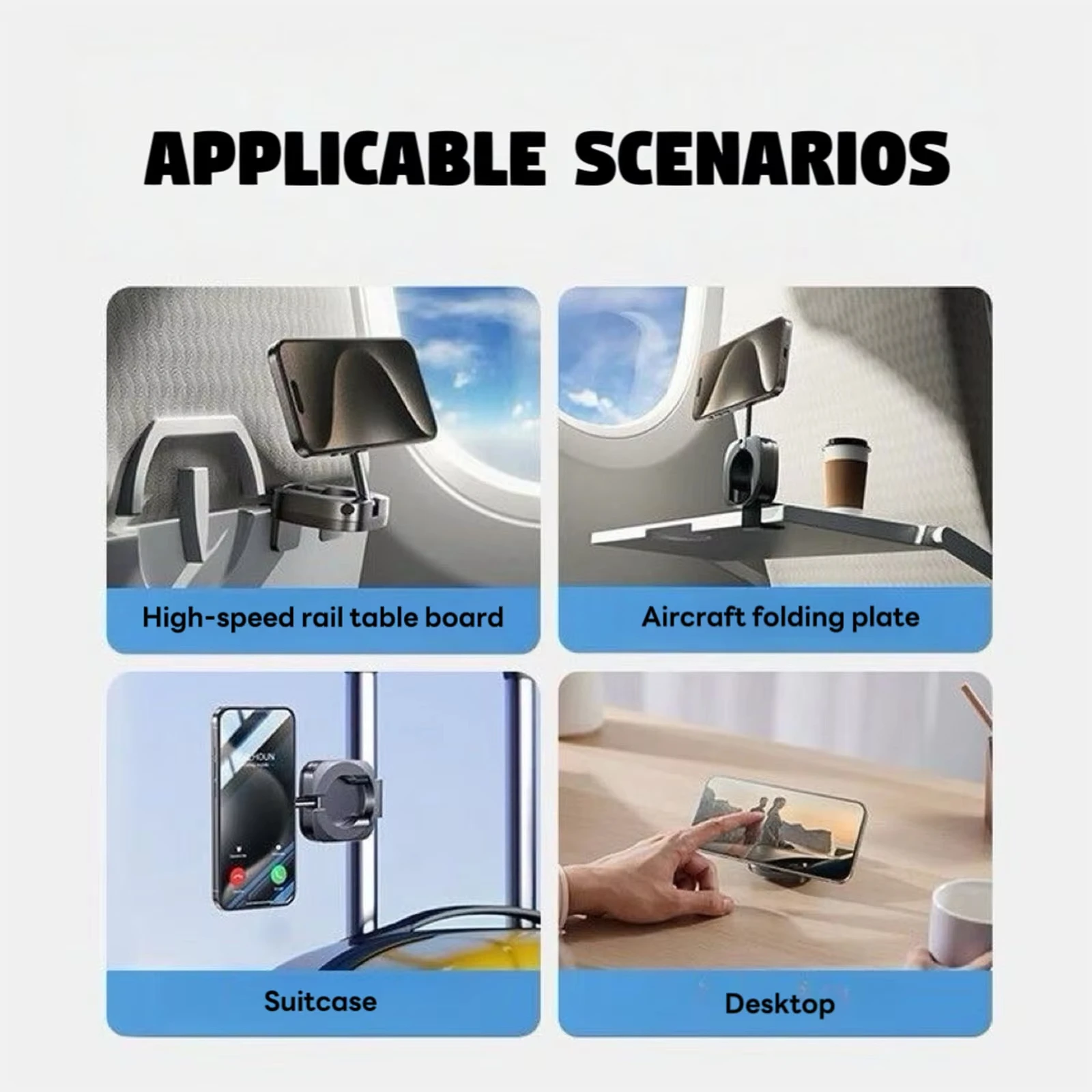 Magnetic Phone Mount Car Phone Holder Mount For Backseat Foldable Smartphones Stand For Calling Navigation GPS Video Recording - view 5