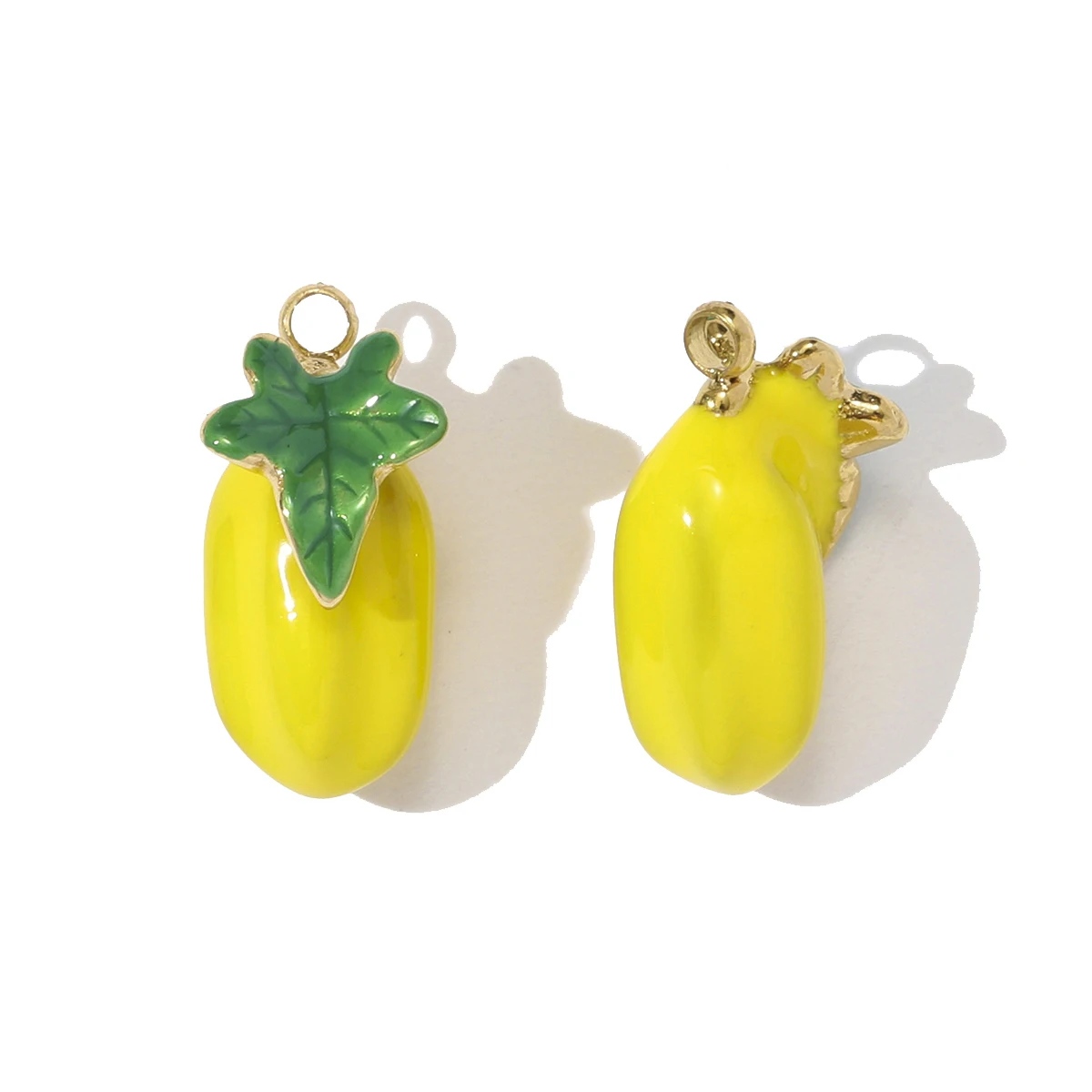 3pcs/Lot Wholesale Stainless Steel Enamel Carrot Sewing Machine Necklace Pendant Pumpkin Carriage DIY Charm Women 3D Jewelry