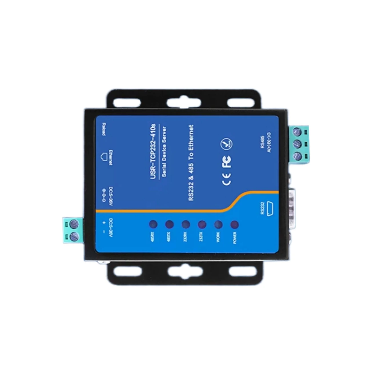

Dual Ports Serial Device Server RS232/RS485 to Ethernet Port Module USR-TCP232-410s