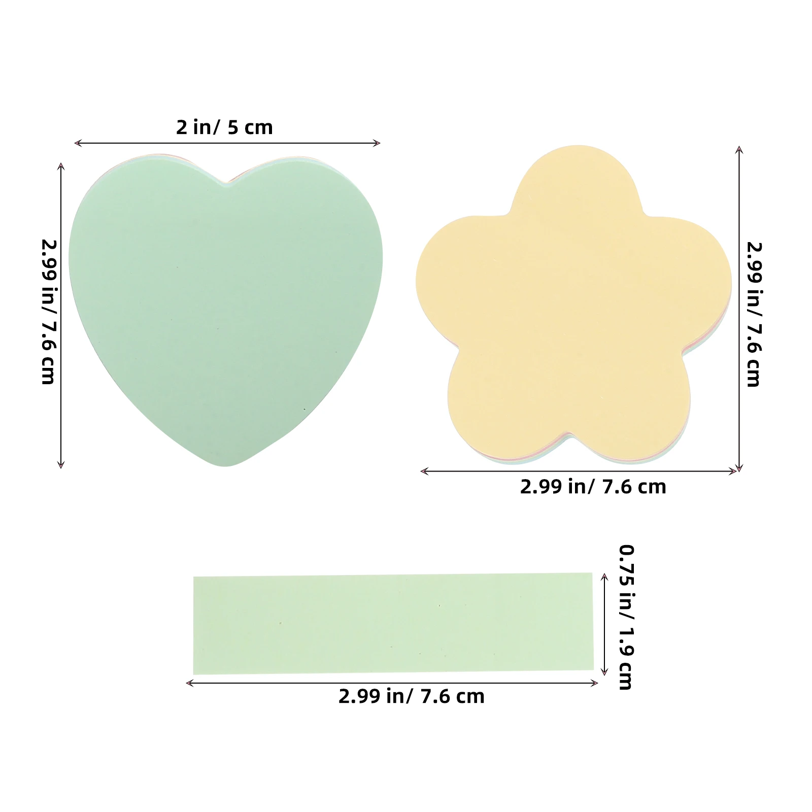 

500pcs Memo Sticky Household Office Supplies Portable Self-Adhesive Notepads For Work Study Scrapbook Compact Tearable Memo