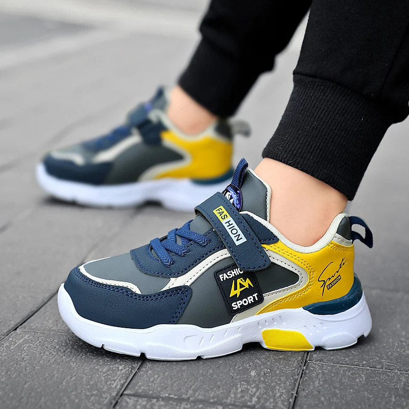 Vier Jahreszeiten Kinder Turnschuhe Leichte rutschfeste Sportschuhe Outdoor Bequeme 5-16 Jahre alte Kinder Jungen Walking Laufschuh – Detail 13