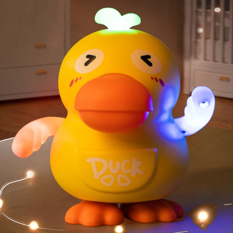 

Cartoon Cute Electric Dancing Duck With Music Lights Rocking Duck Creative Fun Children's Early Learning Toys Baby Puzzle Toys