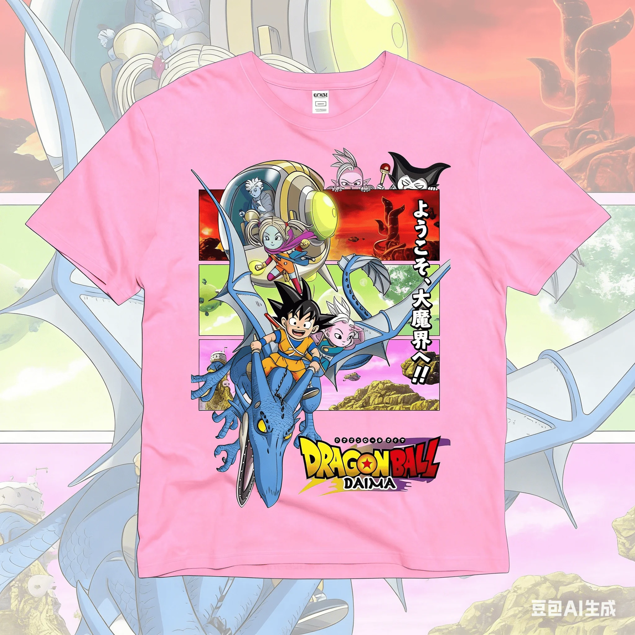 2026 Summer Dragon Ball Daima T-Shirt 100% Cotton Kid Goku & Friends Oversized Loose Breathable Gym Streetwear Unisex Tee view 4