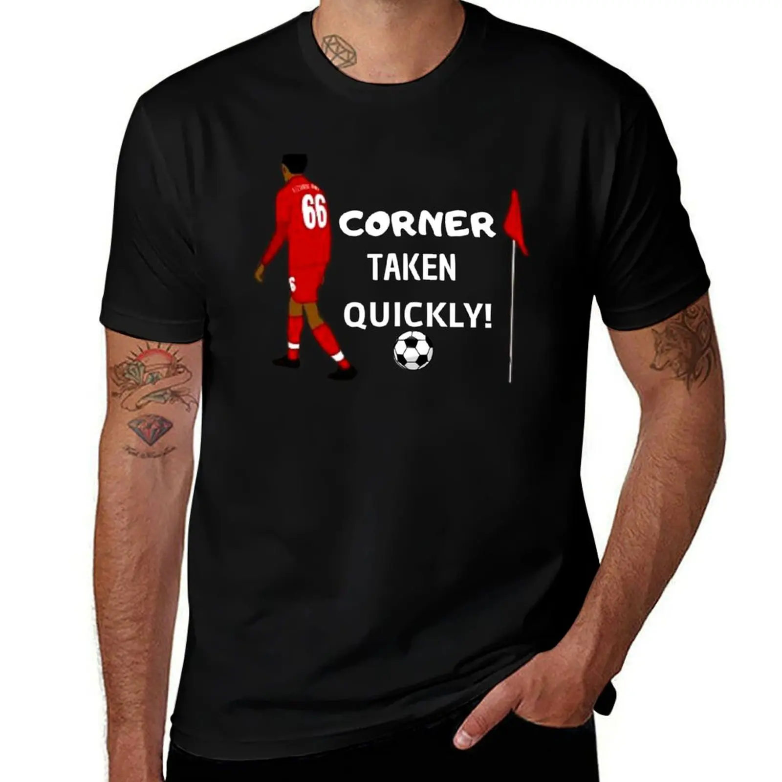 Corner taken quickly - football T-Shirt Basic Short Sleeve for Men T-Shirt