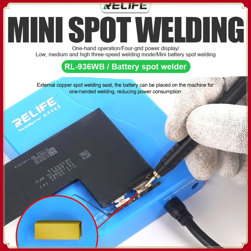 

RELIFE RL-936WB DIY Spot Welder Portable Mini Spot Welding Machine With Quick Release Pen Nickel Plate 18650 Battery Spot Welder