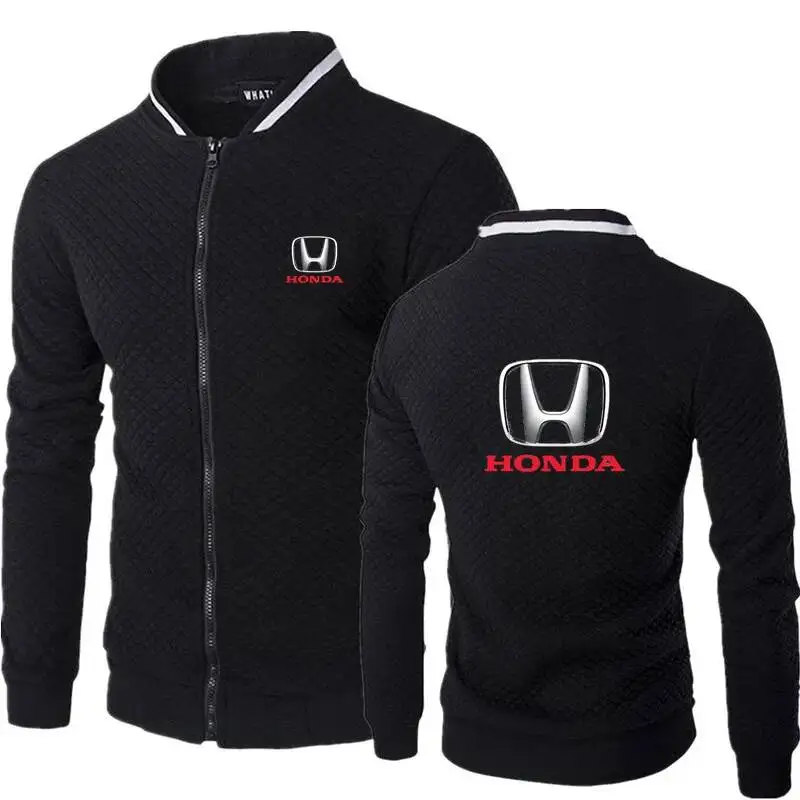 

2025 новая мужская бейсбольная куртка Honda на молнии с воротником-стойкой, повседневная спортивная ветрозащитная куртка с открытым верхом