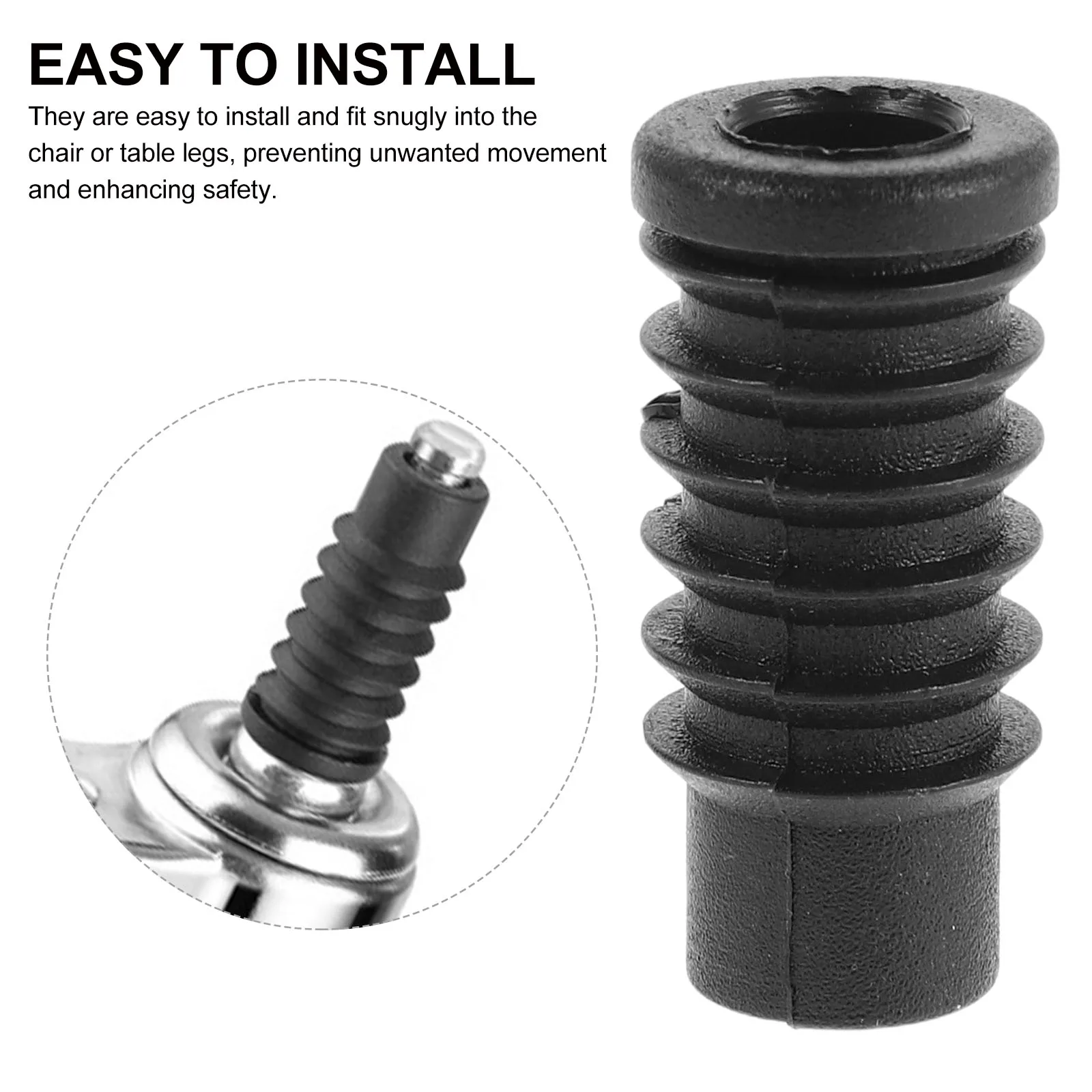 

20Pcs Caster Pipe Socket Sleeve Replacement Casters Office Chairs Table Stool Wheel Protector Plastic Chair Wheel Stopper Cover