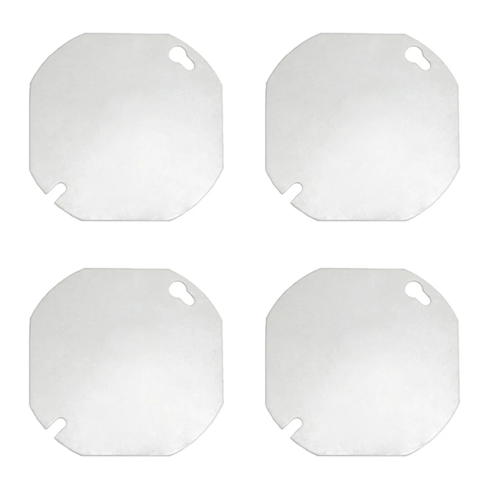 Electrical Installations 10*10*1CM Galvanized Steel Electrical Box Cover Heavy Duty Cover Customizable Flat Design
