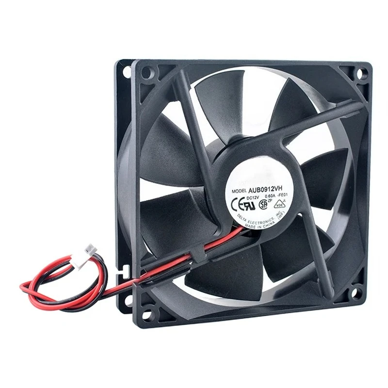 

AUB0912VH 9cm 9.2cm 92mm cooling fan 92x92x25mm DC12V 0.60A 2lines High wind flow cooling fan for chassis power supply
