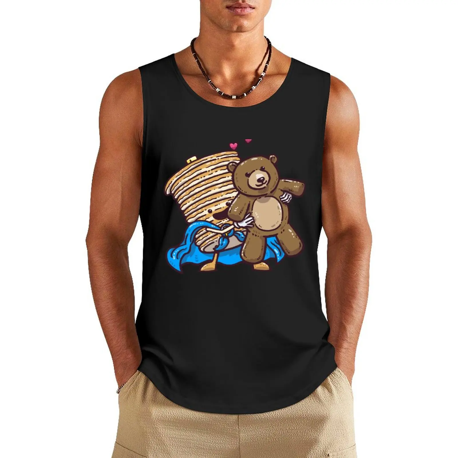 

Captain Bear Hug Tank Top men clothings Sleeveless T-shirt sleeveless man shirts Men's t-shirt