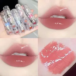 FLORTTE Butterfiy Series Lipstick Mirror Lipgloss Surface Waterproof Film-forming Long Lasting Not Easily Decolorized