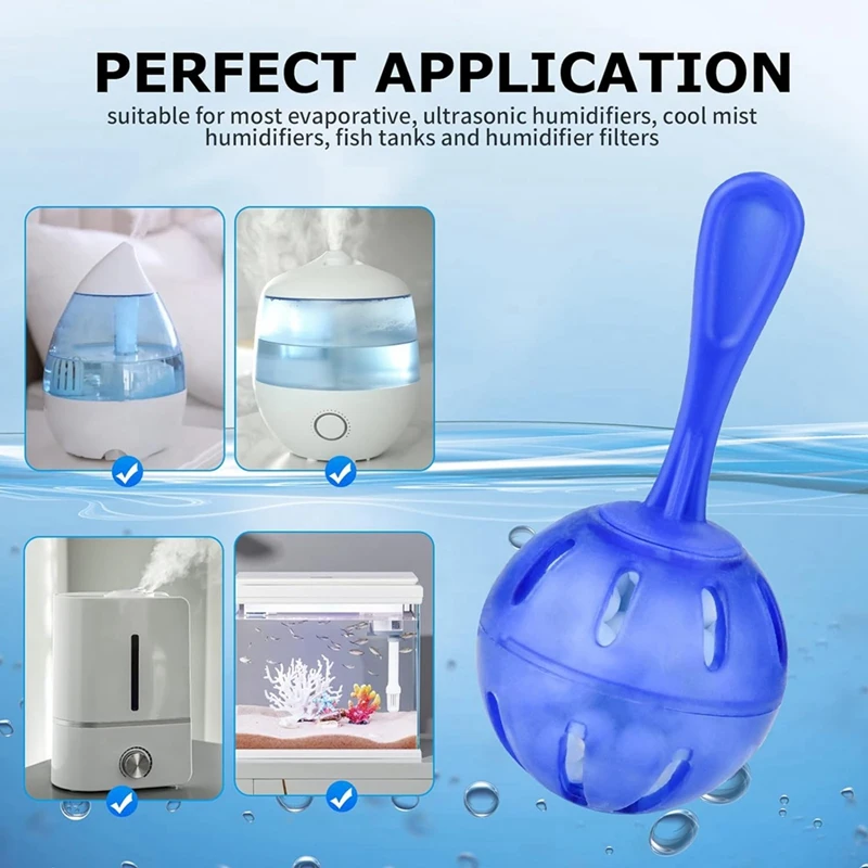 A26T-очиститель для увлажнителя, 16 шт., шарик для деминерализации, универсальный очиститель резервуара для увлажнителя для увлажнителей и аквариумов