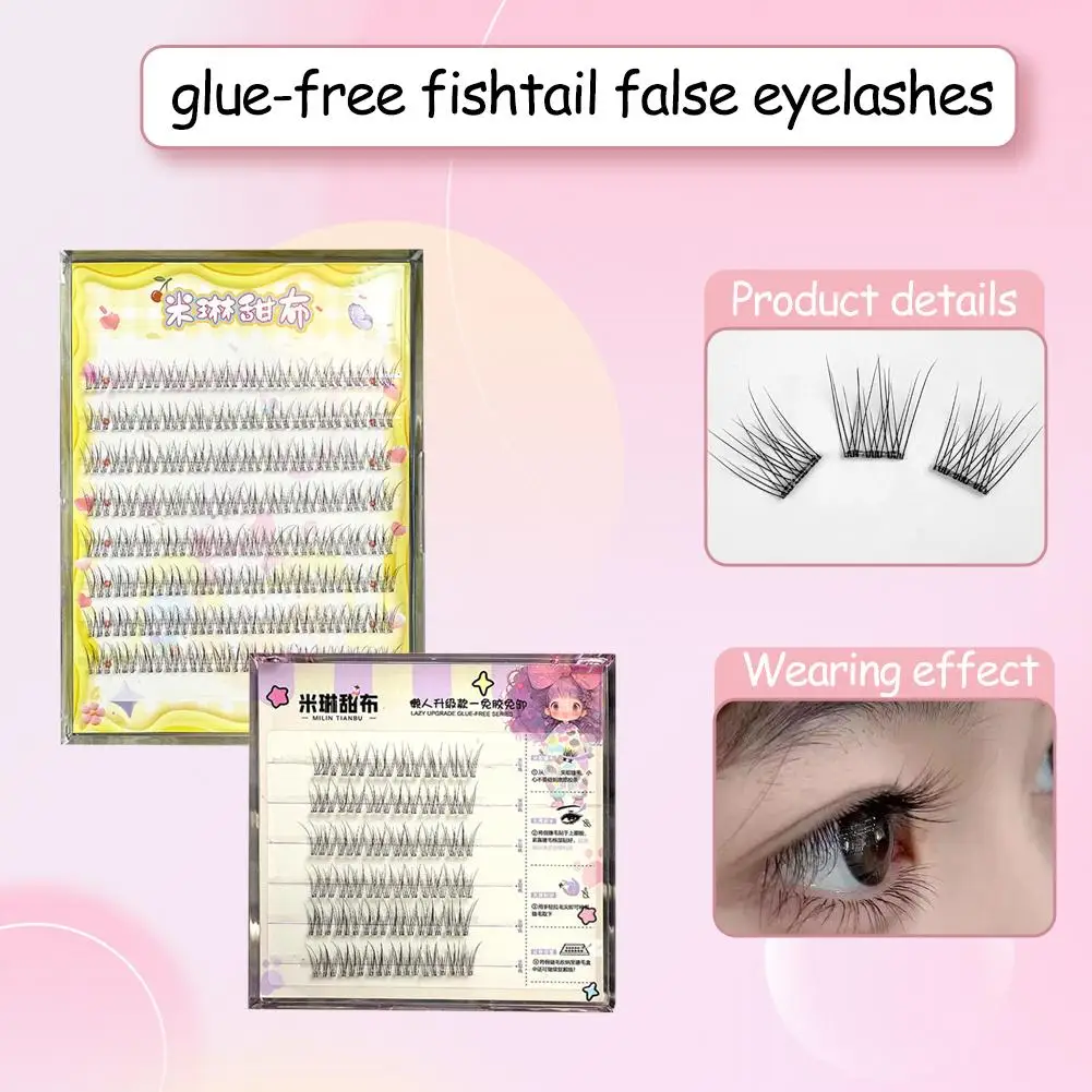 Sztuczne rzęsy samoprzylepne bez kleju, naturalne rzęsy dolne w stylu anime, duże rzęsy. ﻿   Rzęsy G4G3