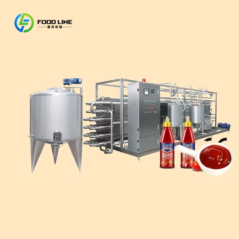 Customized Automatic Ketchup Sauce Production Avocado Making Machine Mustard Raspberry Jam Maker Tomato Paste Processing Line