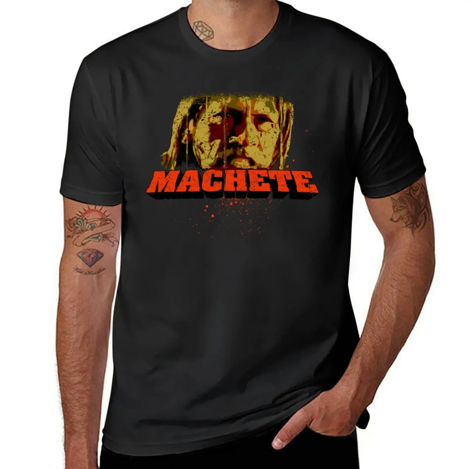 Machete T-Shirt heavyweights plus size tops workout shirts for men