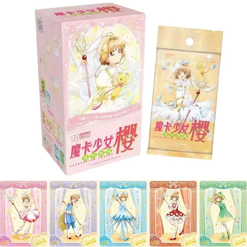 

Official Genuine Cardcaptor Sakura Transparent Card Chapter Fluorescent Cards Anime Peripherals Limited Edition Rare Card