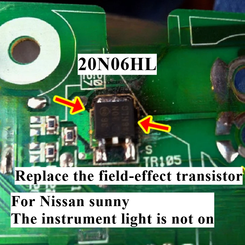 20N06HL 20N06HLG para Old Sunny Nissan LANNIA A luz da tela de exibição do instrumento não está comumente usada Transistor 1pcs