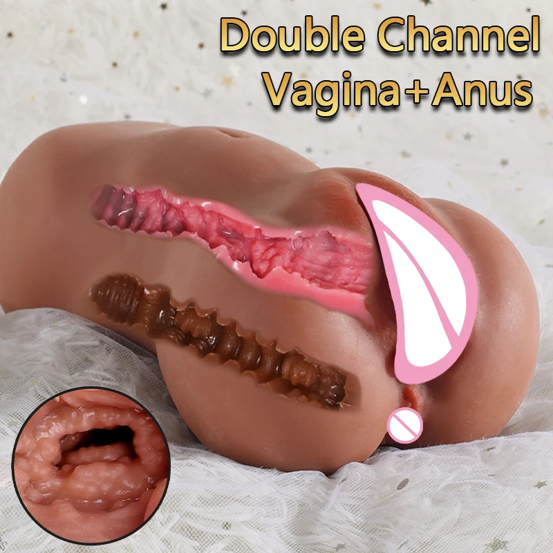 Real Vagina Sex Doll Realistic Butt Skin Pocket Pussy Sex Toys for Men Silicone Vaginal Anus Male Masturbators Cup Masturbation