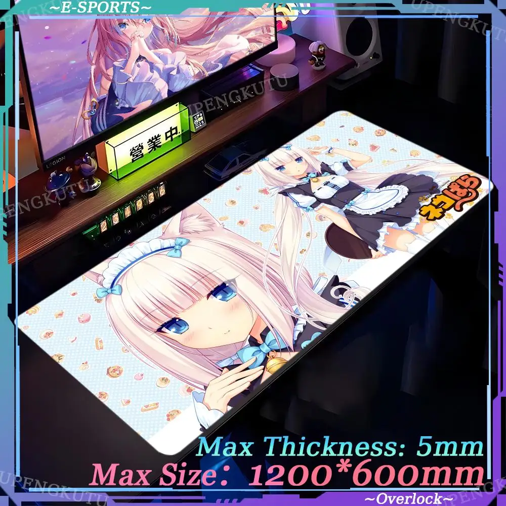 Mouse Computer cabinet pad Nekopara art Anime DIY gaming computer Pad Oversized Gaming Mouse Pad