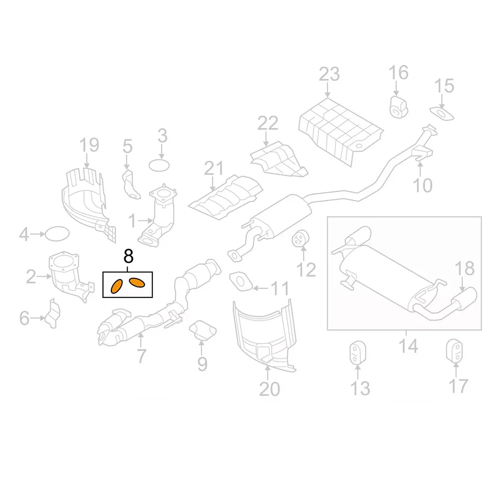 New Genuine 1 pcs Gasket Exhaust 20691-51E01 For 1993-2016 Nissan Maxima Murano Sentra Frontier Quest Xterra Infiniti QX60 I35