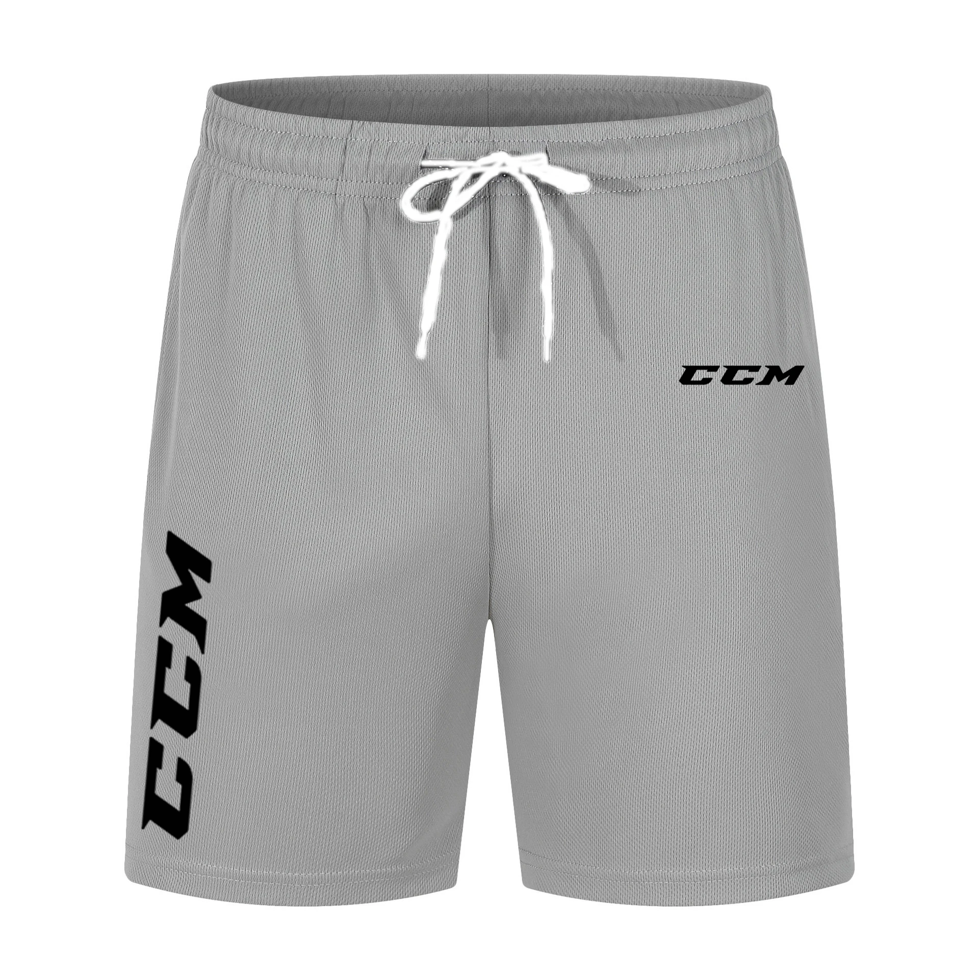 Summer Fashion Brand Mesh Men Casual Shorts Drawstring Waist Comfortable CCM Print 5-point Pants