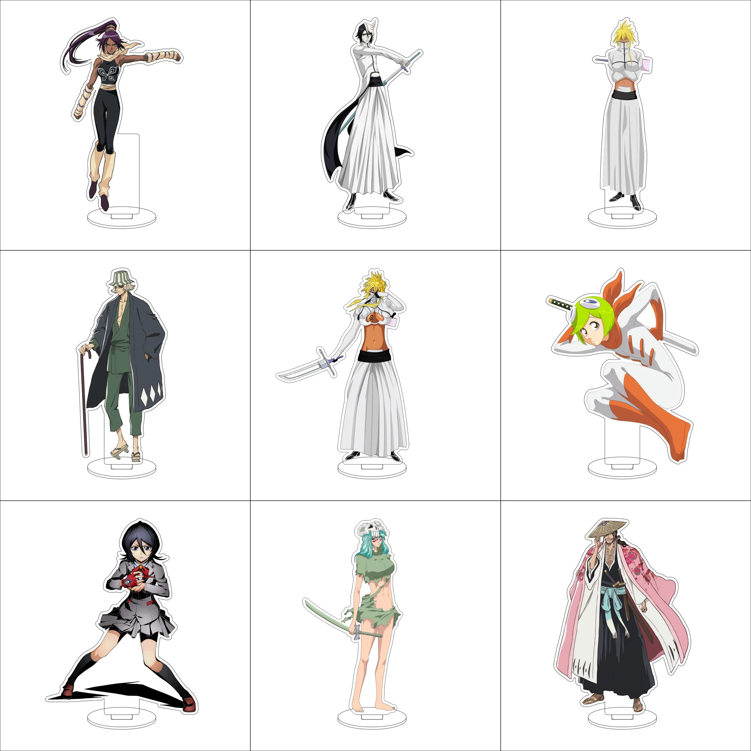 Anime BLEACH acrílico soporte adornos Ogawa Michiru Kurosaki Isshin Kurosaki Yuzu figura soporte regalos
