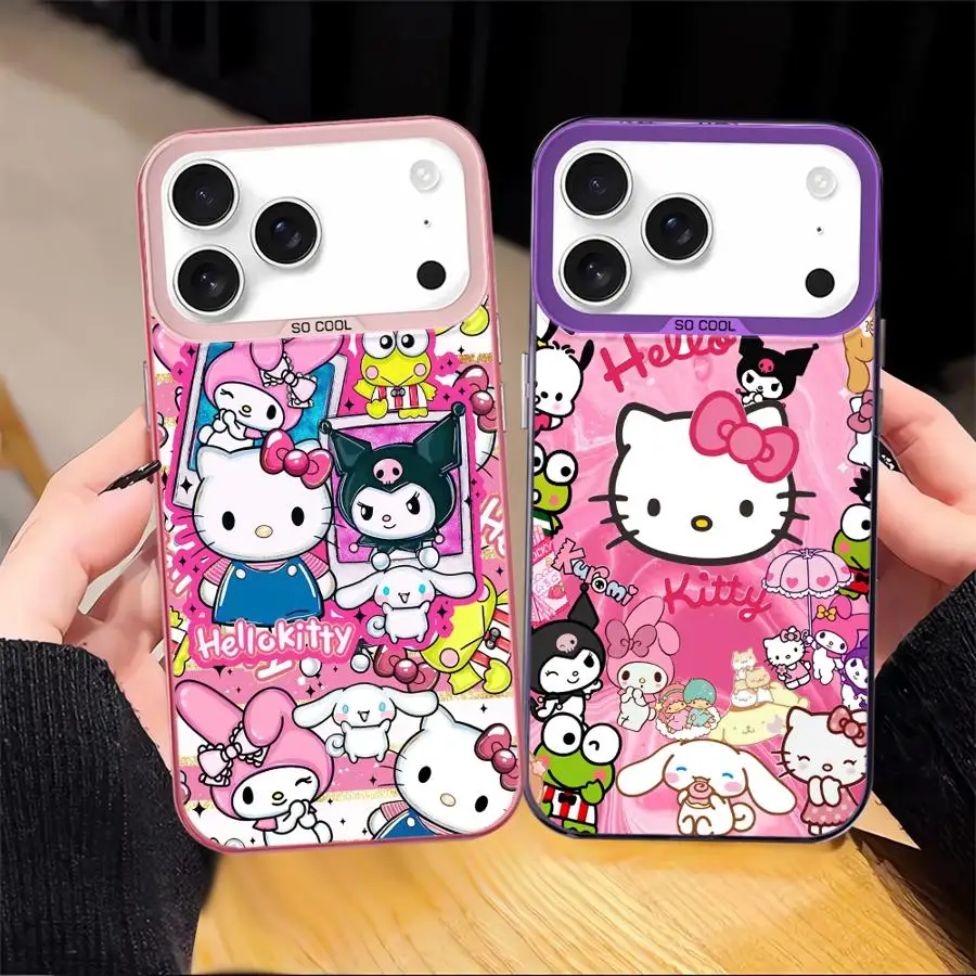 Melody Kuromi Sanrio Case for iPhone XR 13 17Air 11 14 16e 12 16 17 Pro Max XS 15 Plus Back Phone Cover 