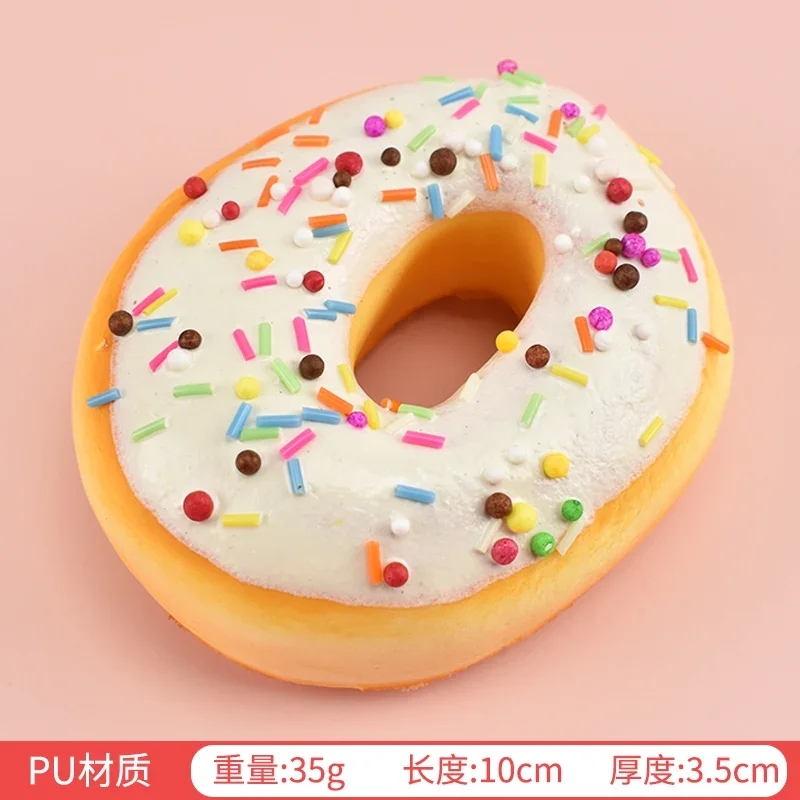 10CM 1pc Artificial Donut Cake Food Artificial Squishy Donut Simulation Model Photography Props Holiday Party Table Decoration