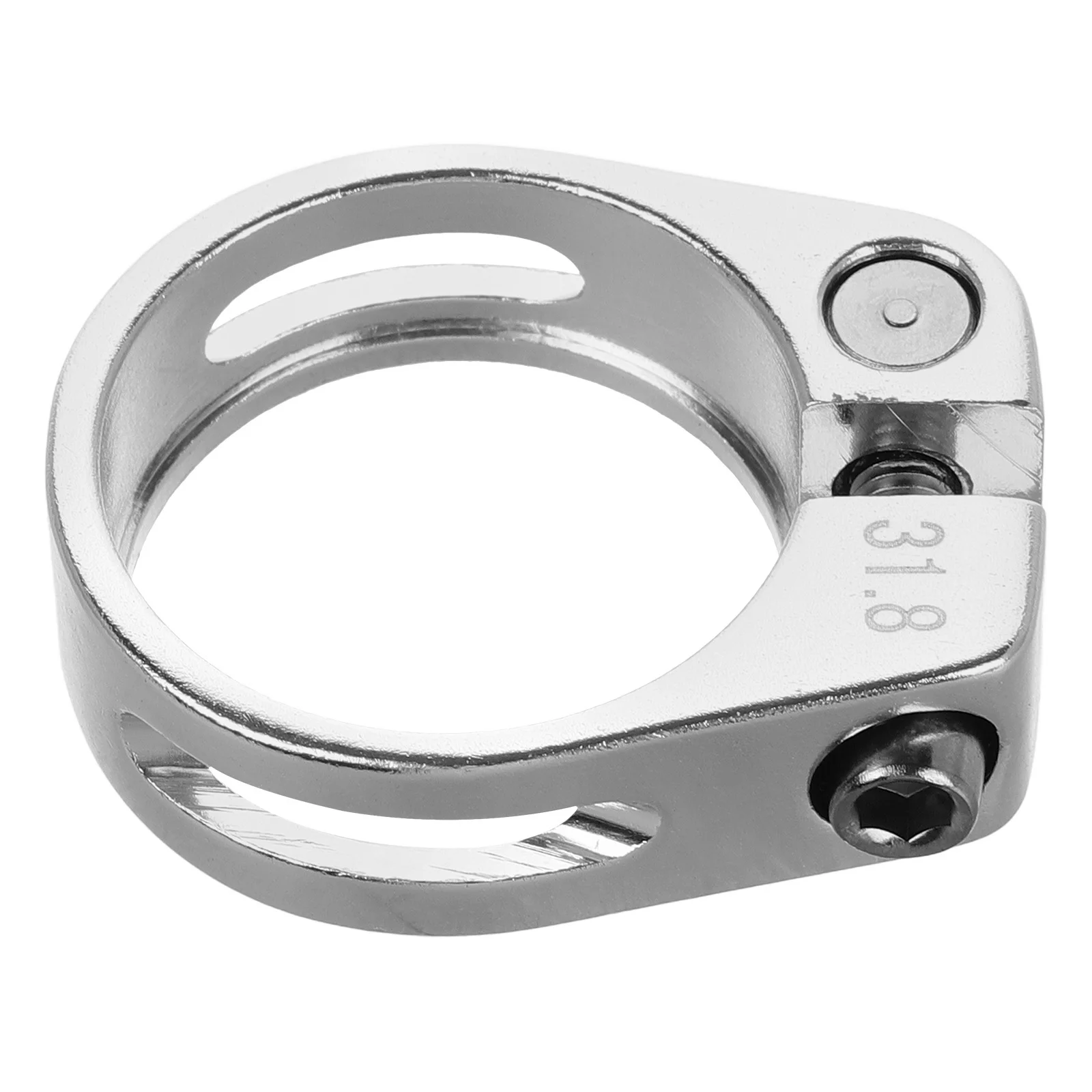 

Cycle Seat Clamp Bike Post Cycles Seatpost Silver Aluminum Alloy Aluminium Clip for