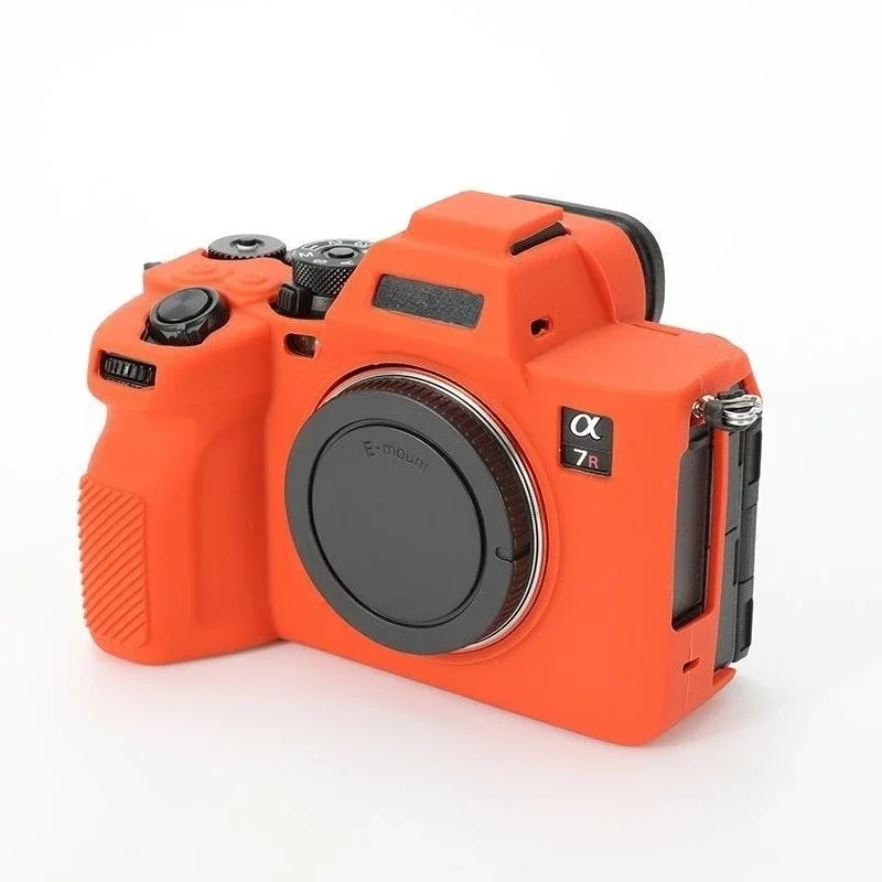 Protective case Shockproof Rubber Cover Skin For Sony A7R5 Soft Silicone Armor Camera Body Case  + 1PCS free tempered film