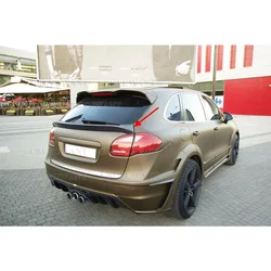 Real Carbon Fiber Rear Wing Trunk Lip Roof Spoiler For Porsche Cayenne 958 2011 2012 2013 2014 Year