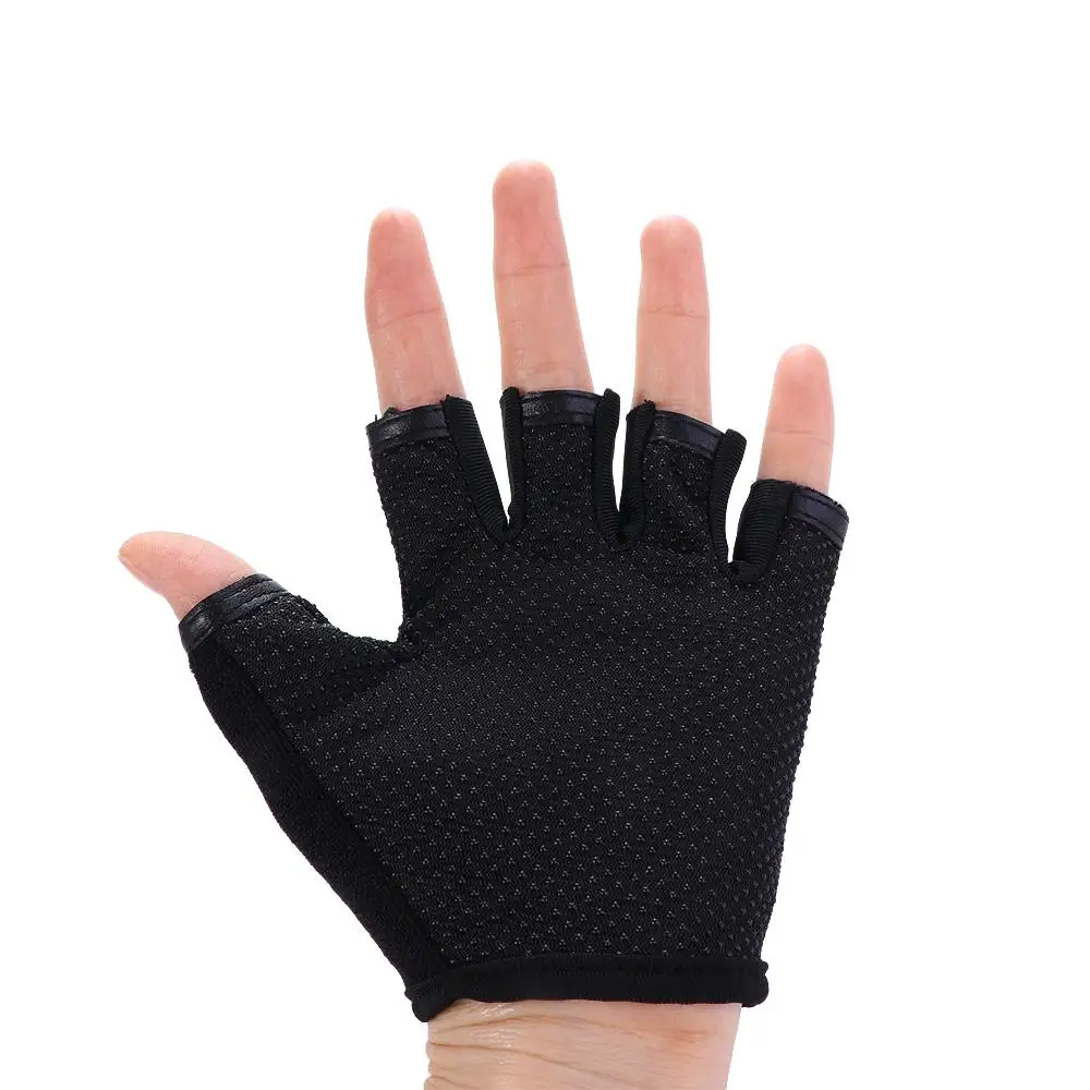 

Outdoor Hiking Skating Breathable Non-slip Children Cycling Gloves Camouflage Bike Mittens Riding Equipment Half Finger Golves