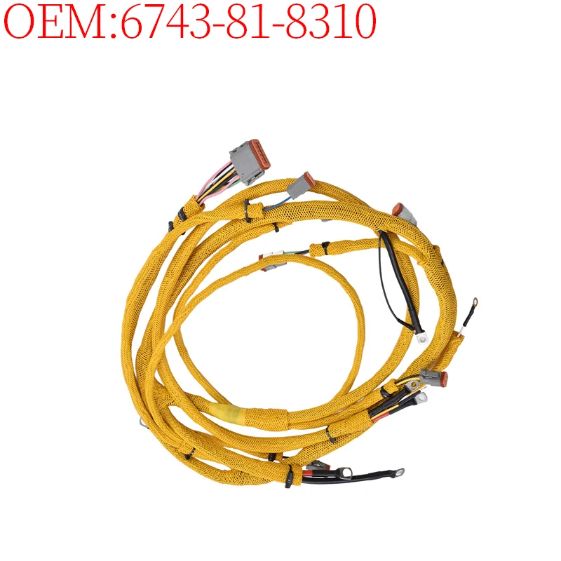 

Excavator Accessories 6743-81-8310 6743818310 Wiring Harness for Komatsu PC300-7 PC360-7 6D107E-1 Engine High Quality New Parts