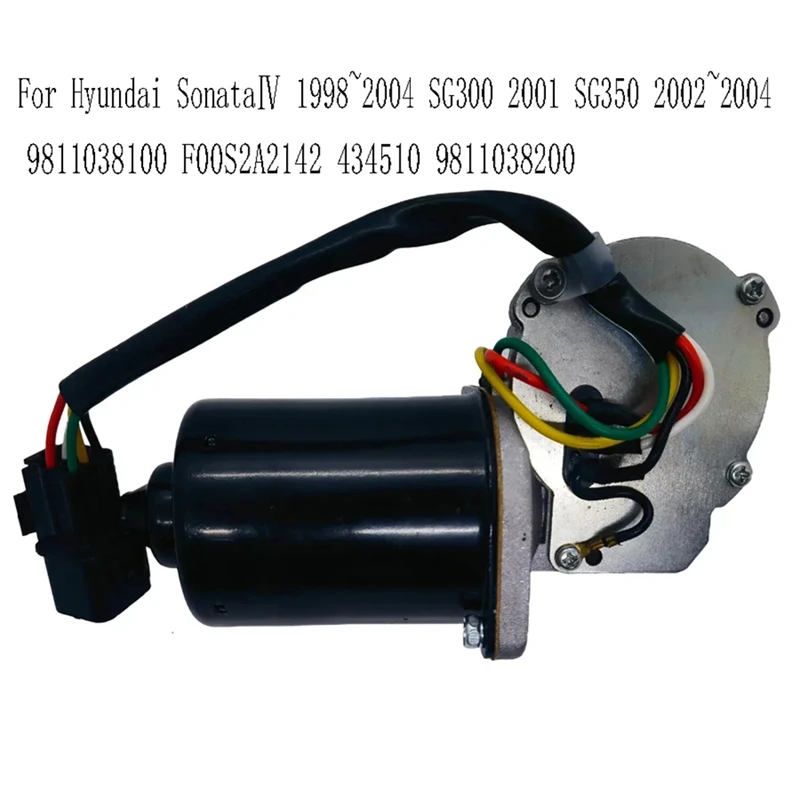 Motor Wiper kaca depan 9811038100 untuk Hyundai Sonata IV 1998-2004 SG300 2001 SG350 2002-2004 F00S2A2142 434510 9811038200