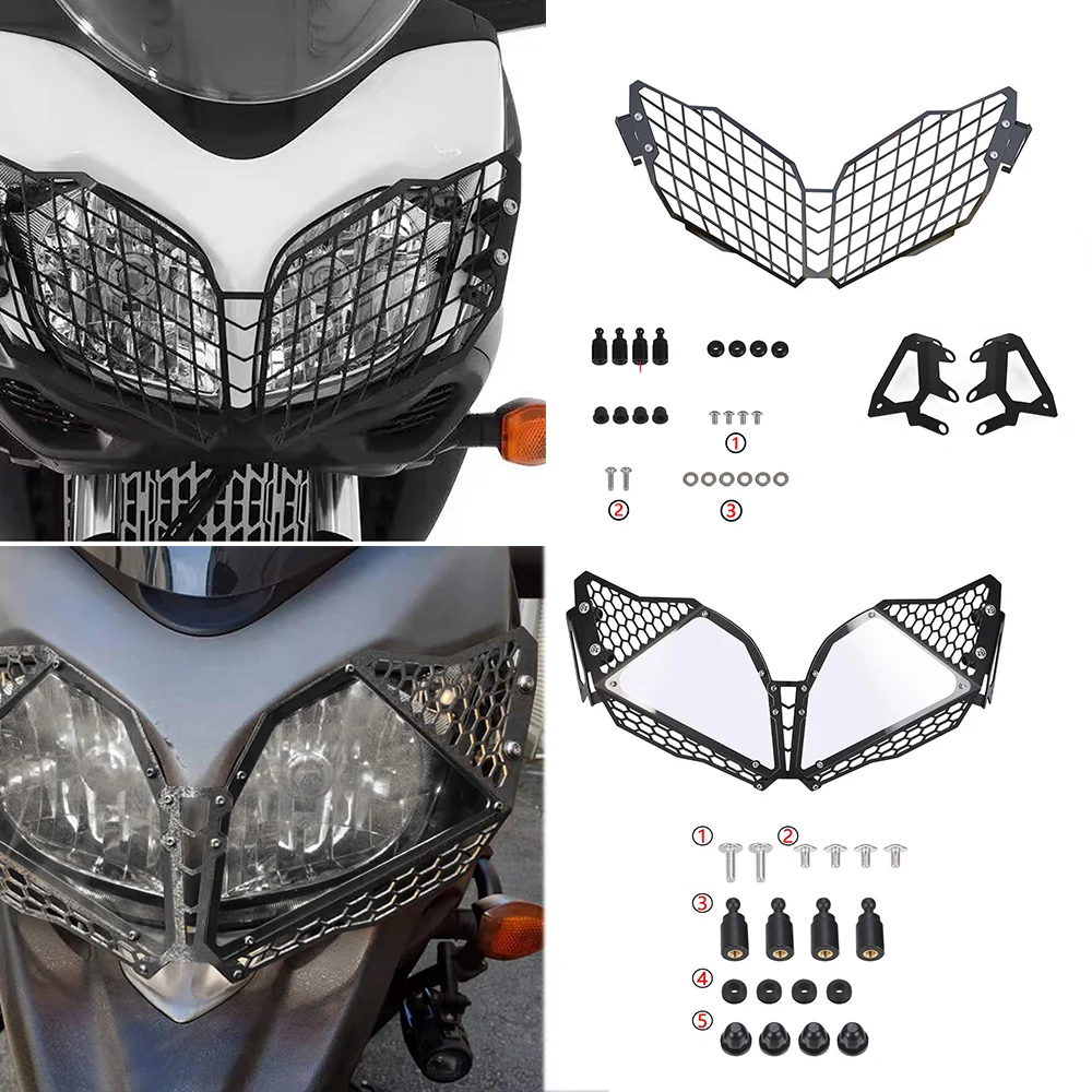 For Suzuki DL650 V-Strom VStrom 650 XT 650XT 2012-2016 2015 2014 Motorcycle Headlight Guard Protector Cover Protection Grille