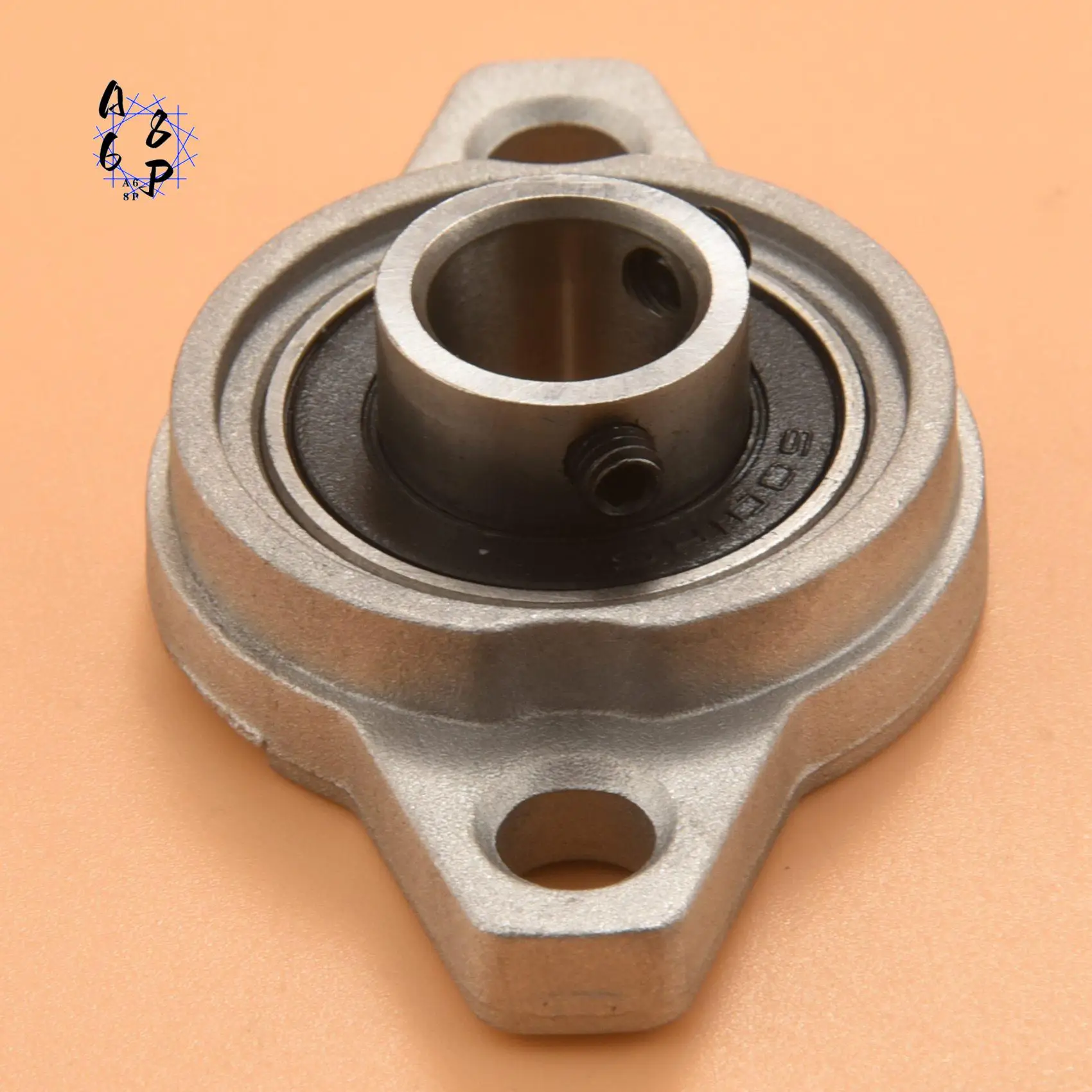 A68P-4Pcs KFL001 12Mm Liga de Zinco Auto Alinhando Bloco de Almofada Flange Rolamento Carcaça de Rolamento Rhombic