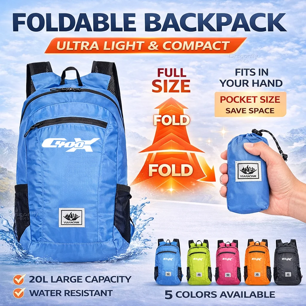 

20L Foldable Motorcycle Backpack For Bmw C400gt C400x C400 Gt C400 X Portable Ultralight Outdoor Hiking Camping Cycling Travel