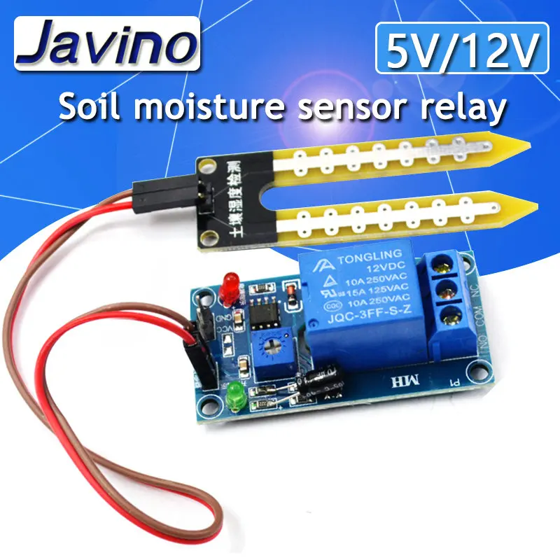 Capacitive Soil Moisture Sensor Module / Soil Humidity Digital Display Relay Control Module Automatic Watering For Arduino