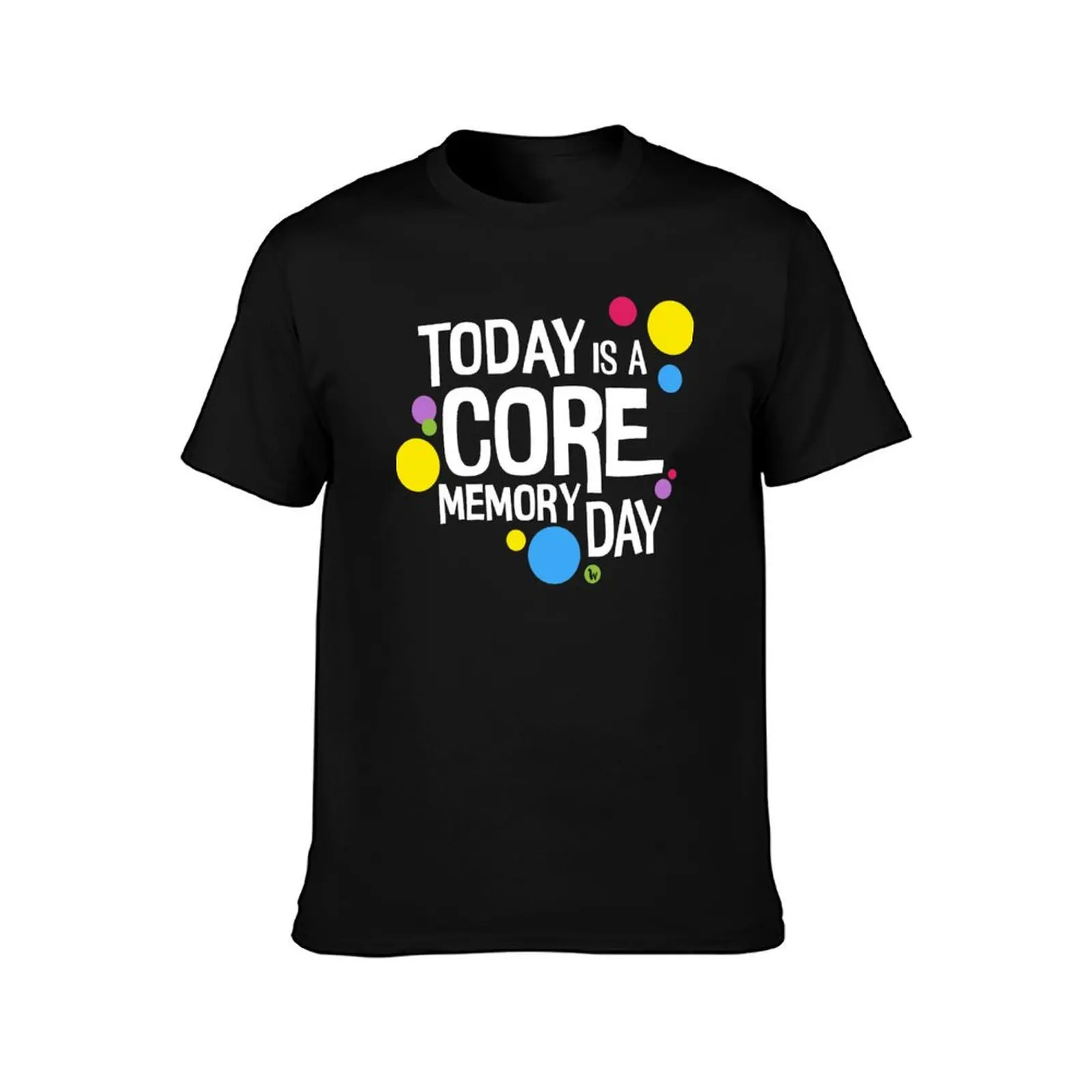 Core Memory Day T-Shirt Basic Solid Color Casual Tee Shirt T-Shirt