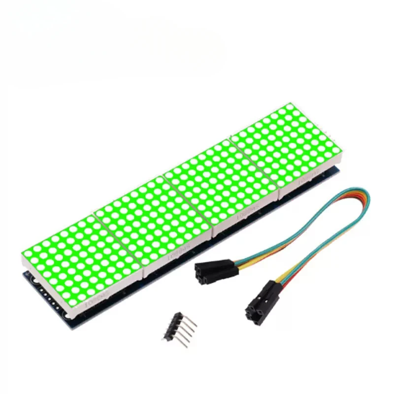 MAX7219 Dot Matrix Module Microcontroller Display Module MCU LED Display Control Module For Arduino 5V DIY Kits 4 in 1 Red/Green