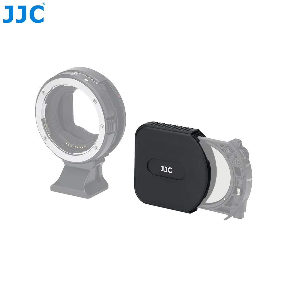 JJC 2PCS Drop-in Filter Case Kit Compatible With Canon Drop-in Filter Mount Adapter EF-EOS R /Canon Drop-in Variable ND Filter A